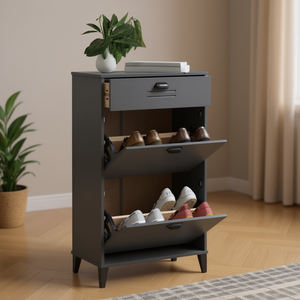 Zapatero Mediano de Madera Sintética, Diseño Moderno y Minimalista, Ahorro de Espacio, Mueble Independiente para Sala de Estar - Product Image 2
