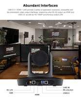 Caméra PTZ 4K AI à suivi automatique NDI HX2 Free-D avec zoom 20X, USB, LAN, PoE, système de visioconférence audio-vidéo, streaming en direct TUOJIE UH4500