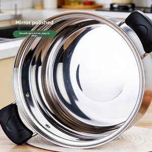 Marmite de cuisson de luxe en acier inoxydable sans soudure, corps métallique, base économe en énergie, produits à forte marge de profit - Product Image 3