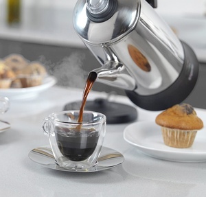 Machine à café portable de style italien en acier inoxydable 304 de qualité supérieure, 1,8 L, <span class=keywords><strong>12</strong></span> <span class=keywords><strong>tasses</strong></span>, personnalisable - Product Image 2