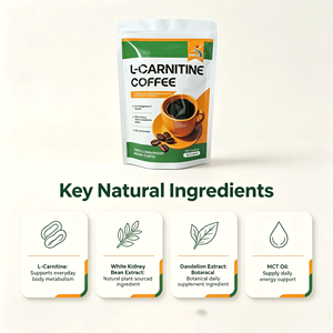 Café con L-Carnitina de Marca Privada 150g, OEM ODM, Ingredientes Naturales, Fórmula <span class=keywords><strong>para</strong></span> el Control de Peso, Venta al Por Mayor - Product Image 2