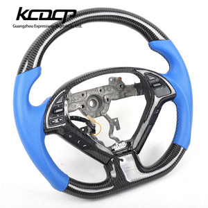 Volant personnalisé AlcantarA led en fibre de carbone adapté pour Infiniti EX25 EX30 EX35 G25 G37 G35 volant de course convertible - Product Image 2