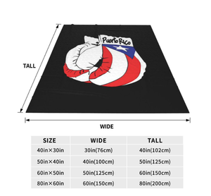 2024 Venta caliente al por mayor de alta calidad de fábrica de personalidad manta de tiro personalizada <span class=keywords><strong>Puerto</strong></span> Rico América bandera manta de franela - Product Image 4