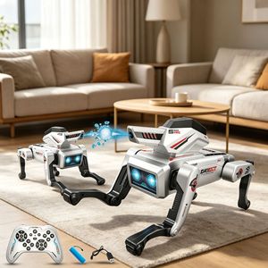 Perro Mecánico Inteligente Water Bomb con IA, Control Remoto, Juguete Robot, Funciones Programables por <span class=keywords><strong>Voz</strong></span> y Aplicación, Inducción por Gestos, Interactivo - Product Image 2