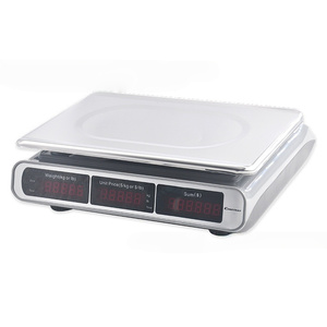 Báscula Electrónica de Precios Veidt con Pantalla LED de Doble Cara, Bandeja de Acero Inoxidable de Alta Calidad para Frutas y Verduras 14191-44 Electr - Product Image 4