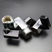 Vente chaude personnalisée 1/8 "1/4" 3/8 "1/2" "filetage mini vanne à boisseau sphérique en laiton BSPT NPT mâle à femelle PN63 mini vanne à eau sphérique