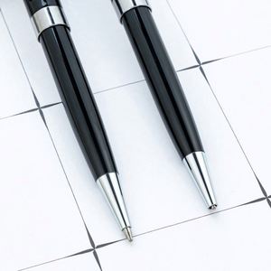 Wholesale 1.0Mm Premium Business Metal Custom Logo Twist-Action Black Ballpoint Hotel Advertising Gift <b>Pen</b> - Product Image 3