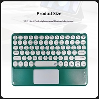 Keyboard Bluetooth Ultra Tipis 9.7-11 Inci, Tata Letak Nirkabel Ringkas dengan Tombol Angka & Tombol Aritmatika