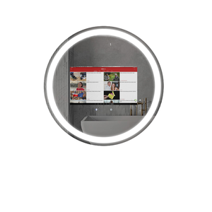 STANHOM CE FCC RoHS Miroir intelligent moderne pour salle de bain avec écran tactile WIFI <span class=keywords><strong>Android</strong></span> 12 et éclairage, design graphique - Product Image 2
