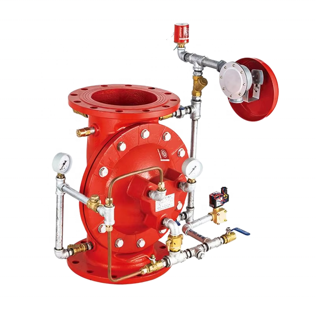 Essential Wet Fire Alarm Check Valve Accessory with Flange for Firefighting Sprinkler Systems