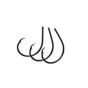 ตะขอตกปลามีหนามเหล็กคาร์บอนสูงสีดำสำหรับตกปลาคาร์พปลาเทราท์ปลาหมึก - Product Image 2