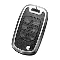 Coque de protection en métal pour porte-clé, étui à rabat porte-clés compatible avec Baojun Valli 530 510 730 310w 360 E100 E200 Nano EV Hongguang Mini S3