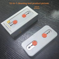 Kit de nettoyage électronique 11 en 1 avec brosses de nettoyage de forme longue boîte et stylos gratuits-pour le nettoyage d'ordinateur et d'outils