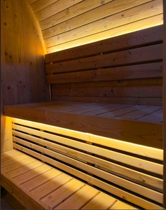 ตู้อาบน้ำซาวน่าแบบแห้งทำจากไม้ชุดควบคุมระบบซาวน่ากลางแจ้ง - Product Image 6