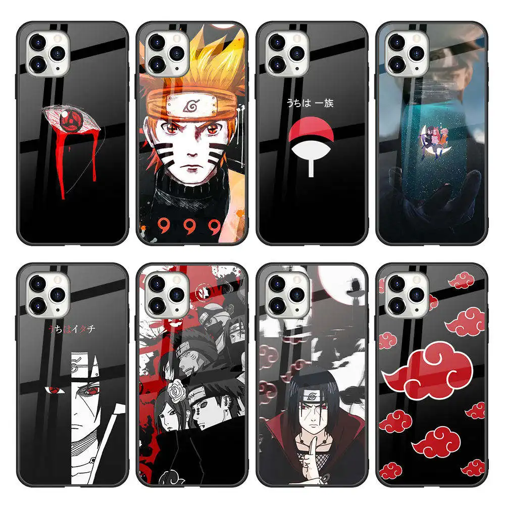 Custom Print Anime Manga Phone Cases For Iphone 14 pro max 13 12 11 Pro Xr Xs Max Tempered Glass Tpu Back Cover