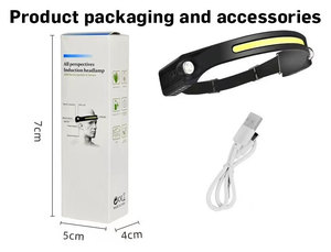 Ngoài trời đèn pin Silicone COB cảm biến đầu đèn ánh sáng Loại-C Sạc Led Đèn Pha - Product Image 6