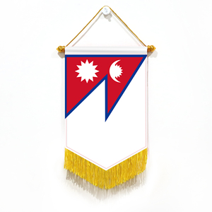 Wholesale Mini Pennant Car Flags Nepal Wall Decor <b>Small</b> Ornaments Hanging Digital Printing Satin Material - Product Image 1