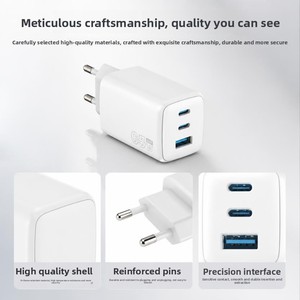 <span class=keywords><strong>Chargeur</strong></span> GaN 65W avec certification CE européenne, ports USB-C/USB-A, compatible avec les téléphones 17 et 18, charge <span class=keywords><strong>rapide</strong></span> PD QC30 - Product Image 2