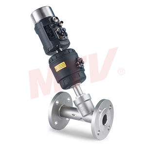 Herstellung Luft steuerung mit Edelstahl gewinde Pneumatischer Kunststoff Aktuator pneumatisches Winkels itz ventil Steuerventil - Product Image 3