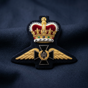 RAF CAP BADGE 1000003 High Quality Lace HAND Embroidered 3D Customized Patch <b>Sew</b>-On Fabric Luxury Design for Garment - Product Image 1