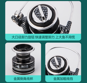 גבוהה פחמן סיבי 2.1/2.28/2.4m ספינינג מוט וליהוק מוט קומבו חכת דיג סליל קומבו סט - Product Image 5