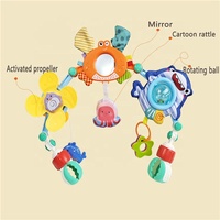 Lit pour bébé Poussette Landau Siège Auto Jouets Arc De Voyage Avec Miroir Et Jouets Suspendus Pour Bébé