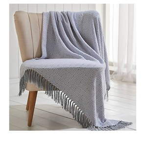 Giá Rẻ Dệt Rắn Ấm Áp Thiết Kế Mới Nhất 100% Bông Theo Yêu Cầu Của Khách Hàng Ném Chăn Phong Cách Thoải Mái Mềm Mại - Product Image 4