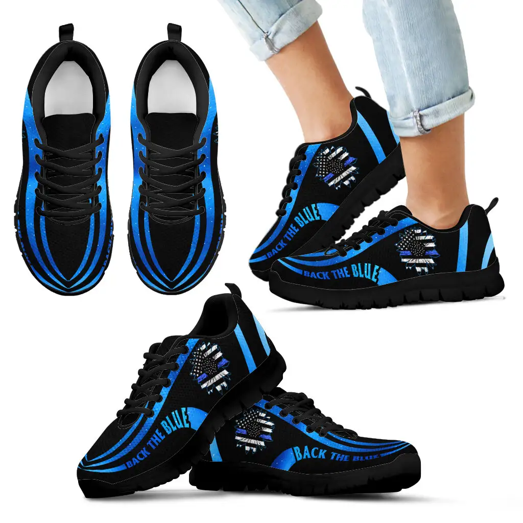 Custom Sneaker Manufacturer Small Orders Special back the blue America Sneaker For Mens Lightweight Eva Sole Unisex Running Shoe