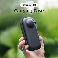 Accessoires pour caméra d'action TELESIN Anti-chute et résistant à l'eau Portable pour Insta360 X5 X4 Sac de protection étanche en EVA