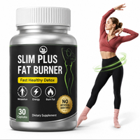 Capsules de gestion du poids Slim Plus OEM/ODM, avec thé vert et Garcinia Cambogia, favorise la gestion du poids et le métabolisme, 30 capsules