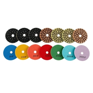 Kit de Almohadillas de Pulido de 4 Pulgadas para Encerar, Almohadillas de Pulido de Espuma Híbrida de Cerámica y Diamante de 4 Pulgadas para Granito y Cuarzo - Product Image 5