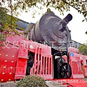 Custom Simulated Green <b>Train</b> Carriage 1:1 Scale <b>Outdoor</b> Metal Commercial Railway Decor Landscape Feature - Product Image 3