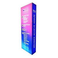 Boîte à lumière LED en tissu SEG rectangulaire pliable sans outil, personnalisable, en aluminium, pour publicité, toile de fond, haute luminosité, résistante à l'eau