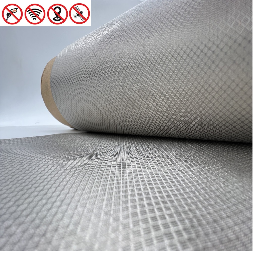 Anti Thermal Imagery Faraday Fabric for EMF EMI RFID Shielding and Signal Blocking ,Anti Tracking
