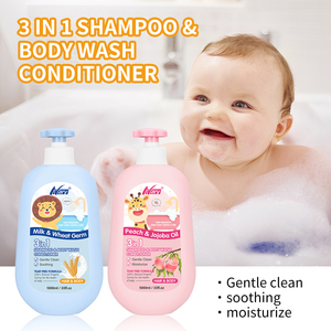 <span class=keywords><strong>Shampoo</strong></span>, Bagnoschiuma e Balsamo 3 in 1 per Neonati, Marca Privata, Biologico, 100% Naturale, al Profumo di Latte e Grano, Delicato e Senza Lacrime - Product Image 2