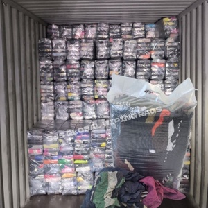 Sustainable <b>Industrial</b> <b>Wiping</b> Mixed Colors 100% Cotton Old T-Shirt Rags Cut Rereclaimed for Cleaning - Product Image 1