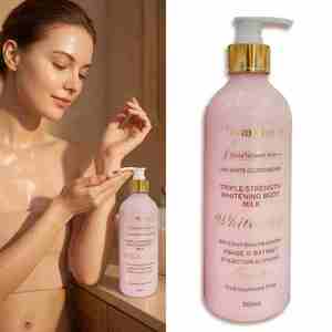 Loción Corporal Natural Blanqueamiento Rápido Leche Corporal <span class=keywords><strong>Productos</strong></span> <span class=keywords><strong>PARA</strong></span> EL Cuidado DE <span class=keywords><strong>LA</strong></span> <span class=keywords><strong>Piel</strong></span> Hidratante Aclarador <span class=keywords><strong>para</strong></span> Mujeres en Stock - Product Image 1