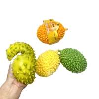 Balle anti-stress en forme de durian, souple, jouet de décompression amusant, jouet sensoriel anti-anxiété en forme de fruit à presser