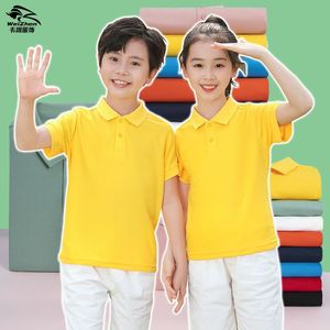 Children's Polo Shirt Solid Color Knit Unisex School Uniform Zhejiang Origin - Product Image 2