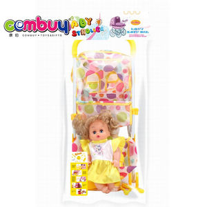 Jouet poussette pour bébé, chariot en fer de 12 pouces, boisson d'eau, pierreries - Product Image 6