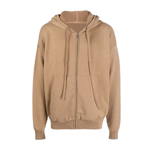 Sweat à capuche zippé en polaire solide personnalisé HO 2024, 100% coton, écologique, respirant, anti-boulochage pour hommes - Product Image 1