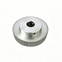 HTD3M 72T Aluminium Timing Pulley 15W 15mm Bore Synchronous Wheel Tanpa Flange Keyway Set Screw Kustom untuk Penggerak Mesin OEM