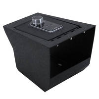 Caja fuerte de consola de lujo para BMW X6 Kits interiores de alta calidad Caja de bloqueo de consola central de acero y metal