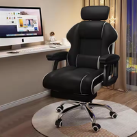 Mobilier de bureau Chaise d'ordinateur de jeu Dossier haut confortable pour les diffuseurs Chaise de bureau paresseux Levage Gamer
