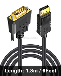1,8M Professionelles DP zu DVI Konverterkabel DisplayPort Stecker auf DVI-D 24+1Pin Stecker Display-Adapterkabel - Product Image 3