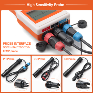 Testeur <span class=keywords><strong>de</strong></span> qualité <span class=keywords><strong>de</strong></span> <span class=keywords><strong>l</strong></span>'<span class=keywords><strong>eau</strong></span> numérique portable 6-en-1 pour <span class=keywords><strong>l</strong></span>'oxygène dissous (OD)/le pH/TDS/EC/la teneur en <span class=keywords><strong>sel</strong></span>/la température - Product Image 2