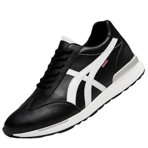Zapatillas Blancas con Plataforma de 8cm para Hombre, Modernas, con Cordones, Casuales, con Rayas y Forro de Malla - Product Image 6
