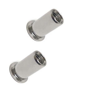 עיוור מסמרת אגוז 304 אלומיניום נירוסטה מסמרת אגוז מסמרת בורג שטוח ראש אגוז גלילי טור דרך חור - Product Image 5