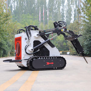 Minicargadora Hidráulica con Cargador Frontal, Trituradora, Motor de Alto Momento de Carga, Bomba de Gasolina, Transmisión por Orugas, Gran Oferta - Product Image 3