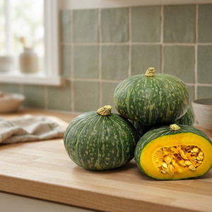 Citrouille Kabocha Biologique Fraîche d'Afrique du Sud 2.31 kg pour la Rentrée Scolaire, la Journée de la Terre, Pâques, la Fête des Pères, les Fêtes, les Décorations et les Ventes - Product Image 2